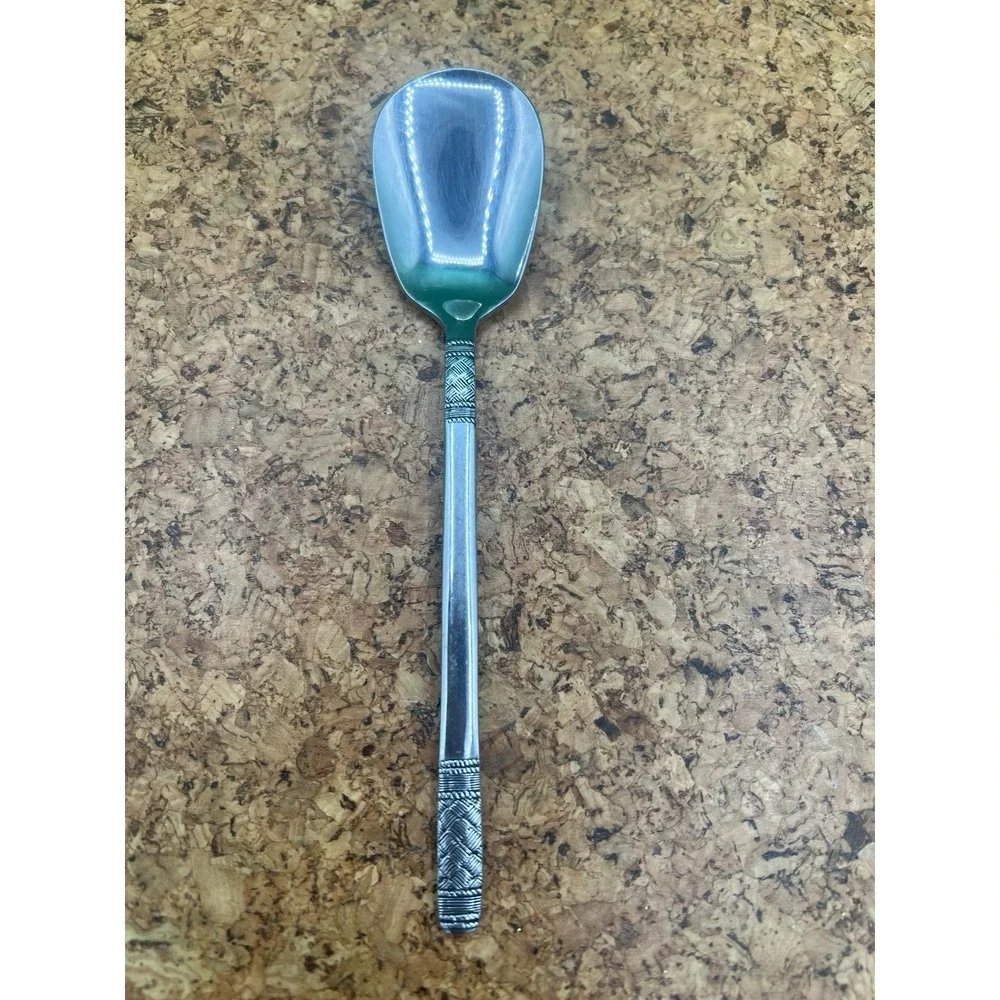 National TRACERY Stainless NS Japan‎ Basket Weave Silverware teaspoon Flatware